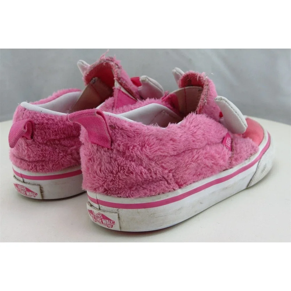 VANS Toddler Girls 5 Medium‎ Pink Loafer Fabric